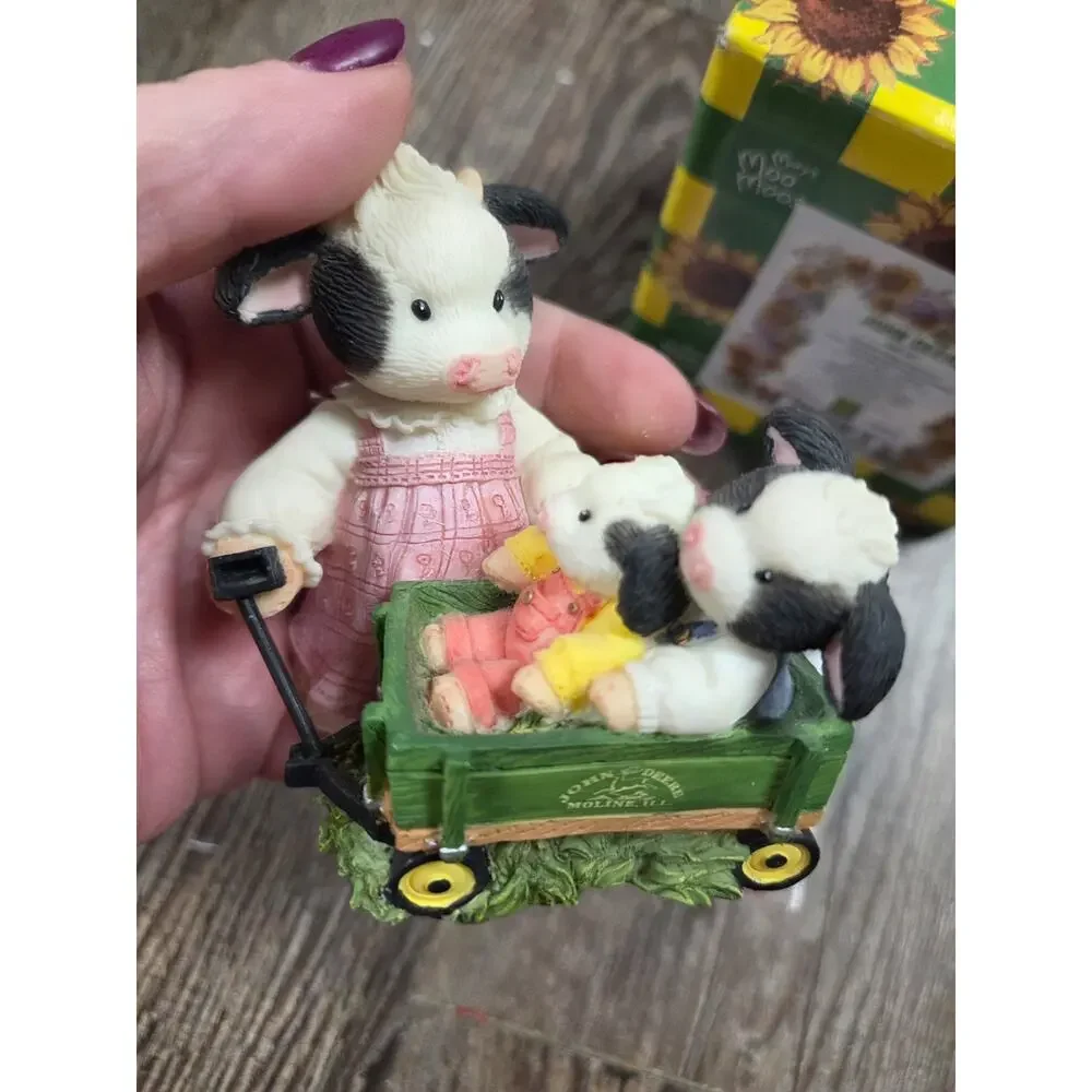 Mary’s Moo Moos 1998 Vintage Weeeee Ride Together Enesco 485187 John Deere